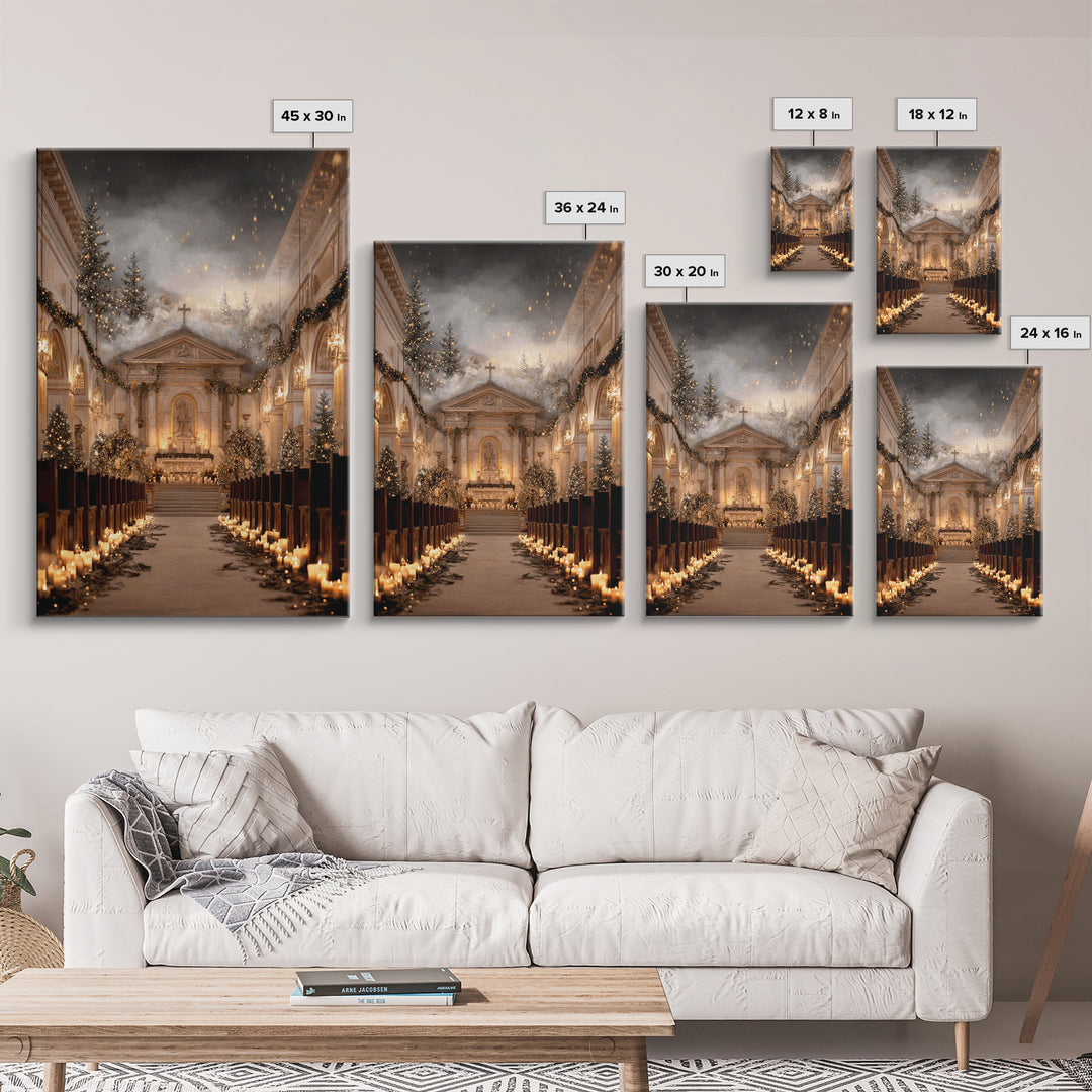Sanctuary Of Peace - Framed Canvas Print - Christian Christmas Art - Christian Wall Art - Christian Decor - Christmas Art - Christian Art C
