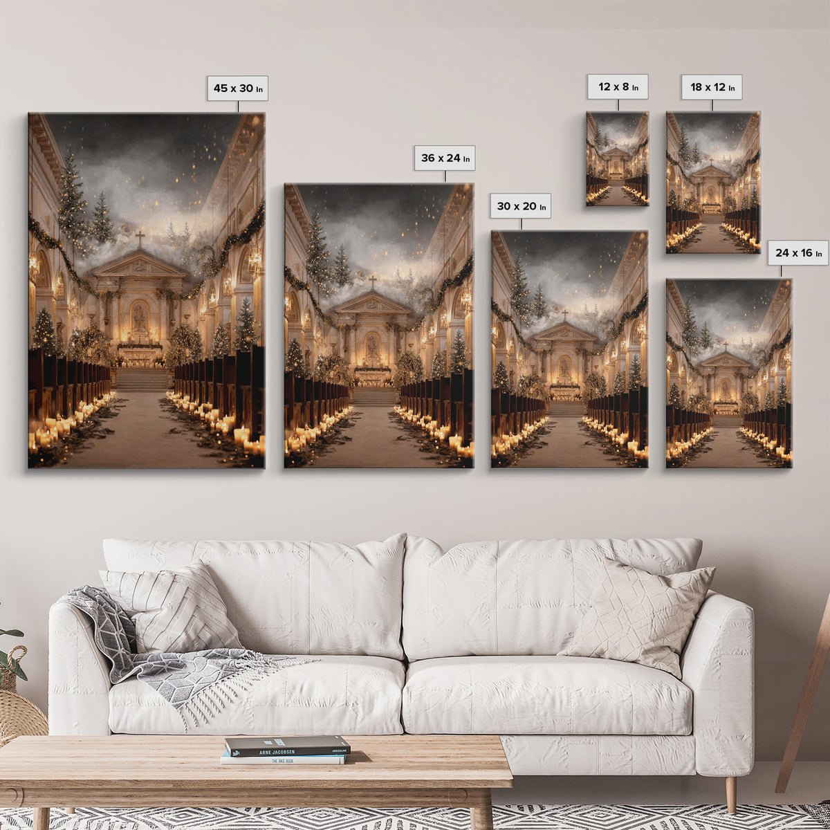 Sanctuary Of Peace - Framed Canvas Print - Christian Christmas Art - Christian Wall Art - Christian Decor - Christmas Art - Christian Art C