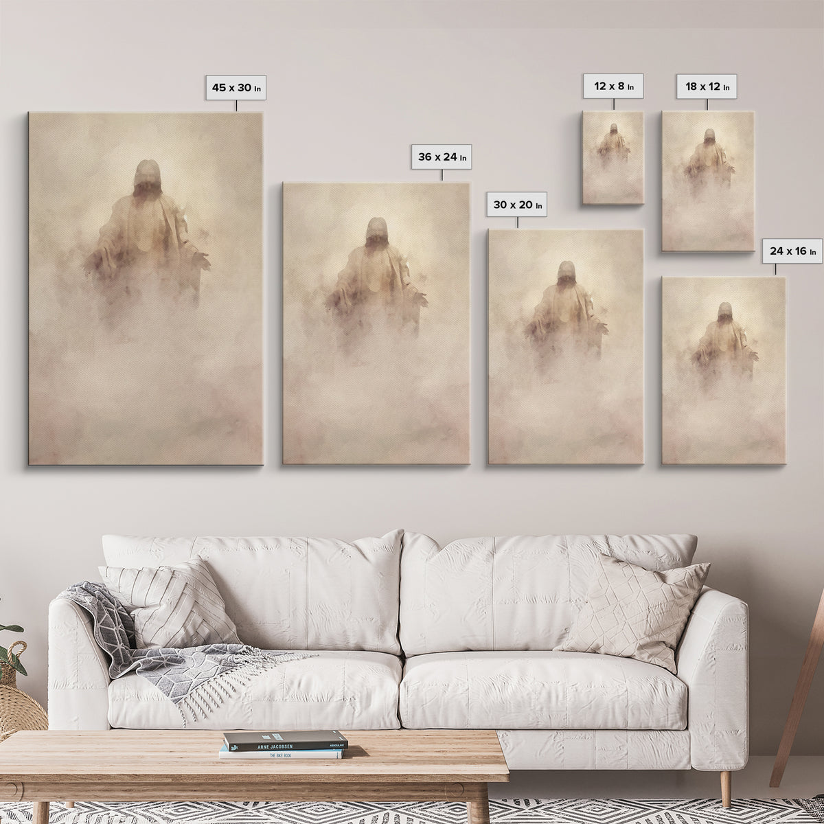Eternal Presence – Framed Canvas Print – Christian Wall Art – Christian Art Canvas – Abstract Christian Art – Moody Christian Art – Jesus P