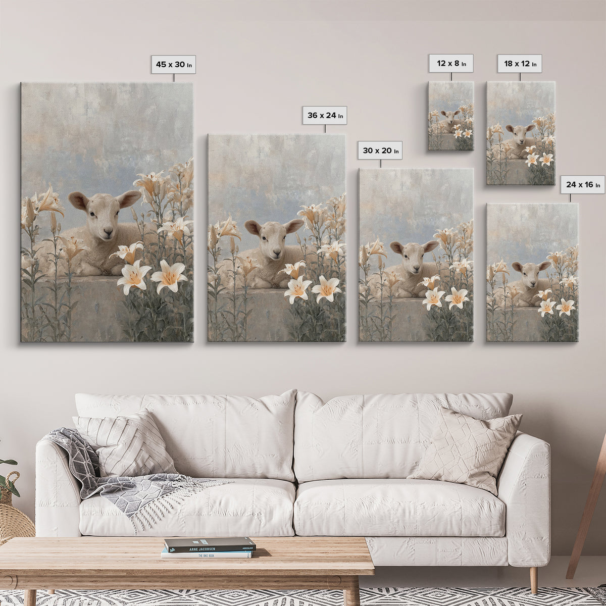 Graceful Meadow – Framed Canvas Print – Christian Wall Art – Subtle Christian Art – Christian Art Canvas – Christian Art Gift – Christian D
