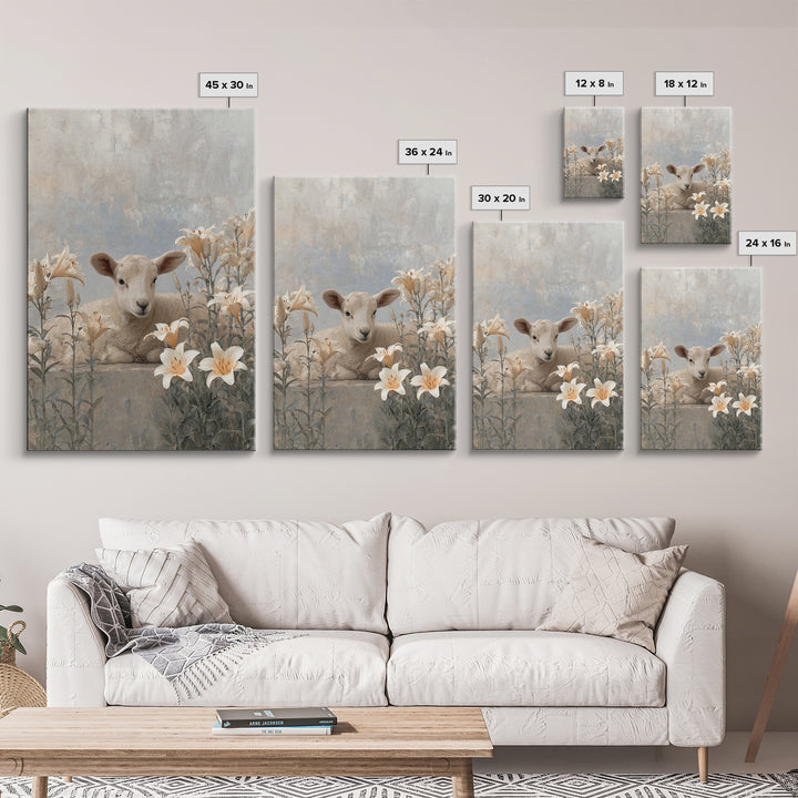 Graceful Meadow – Framed Canvas Print – Christian Wall Art – Subtle Christian Art – Christian Art Canvas – Christian Art Gift – Christian D