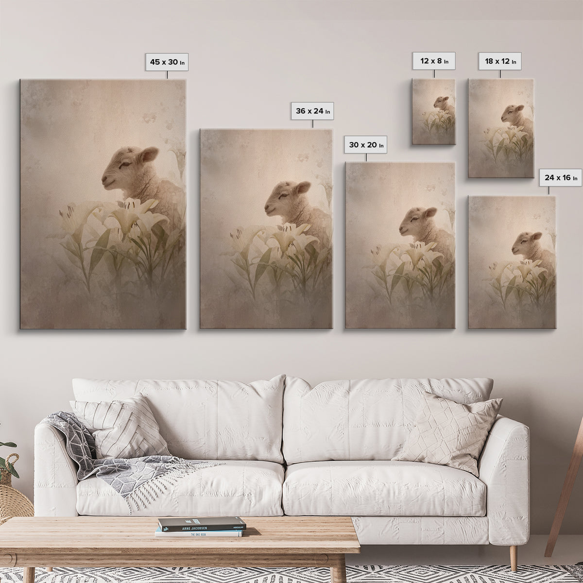 Soft Blessing – Framed Canvas Print – Christian Wall Art – Christian Art Painting – Subtle Christian Art – Christian Decor For Home – Chris