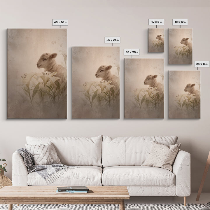 Soft Blessing – Framed Canvas Print – Christian Wall Art – Christian Art Painting – Subtle Christian Art – Christian Decor For Home – Chris