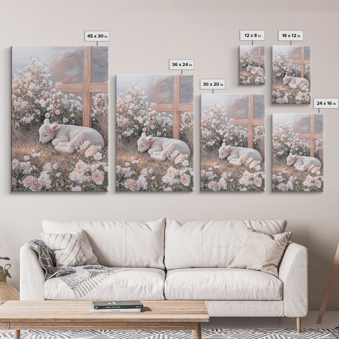 Garden Of Mercy – Framed Canvas Print – Christian Wall Art – Christian Art Work – Christian Art Canvas – Subtle Christian Art – Christian G