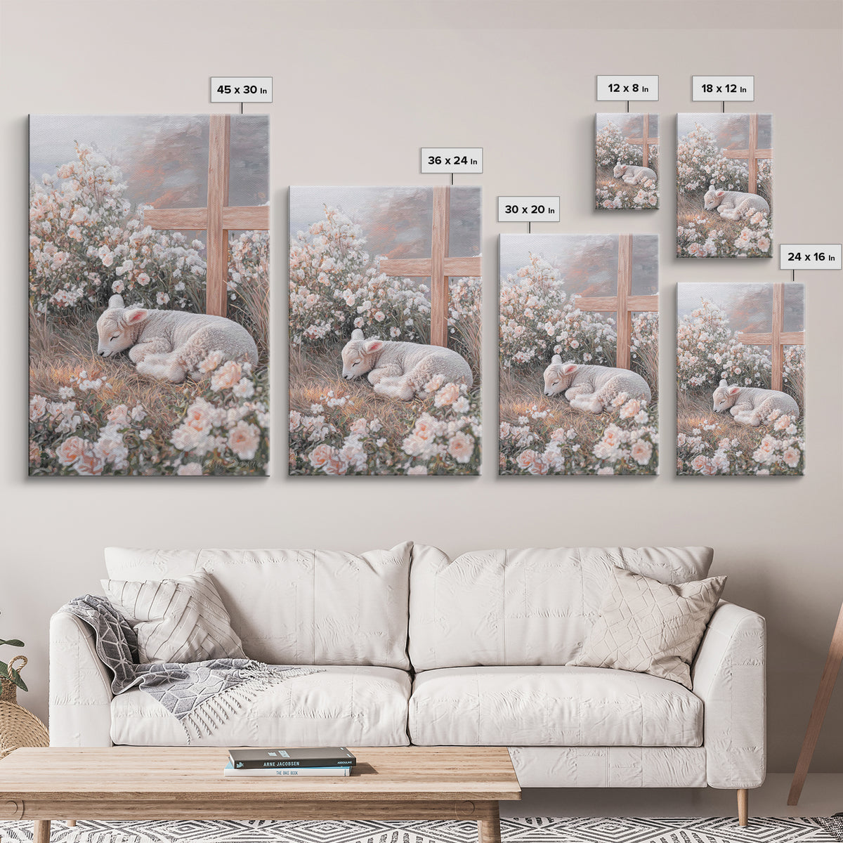 Garden Of Mercy – Framed Canvas Print – Christian Wall Art – Christian Art Work – Christian Art Canvas – Subtle Christian Art – Christian G