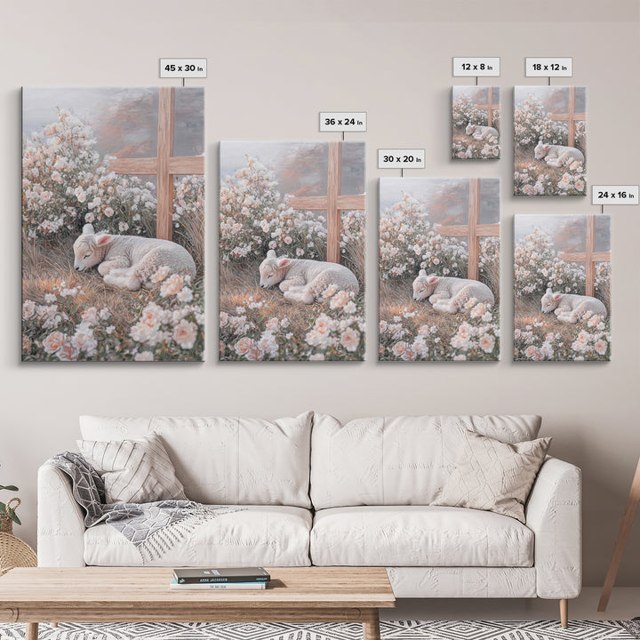 Garden Of Mercy – Framed Canvas Print – Christian Wall Art – Christian Art Work – Christian Art Canvas – Subtle Christian Art – Christian G