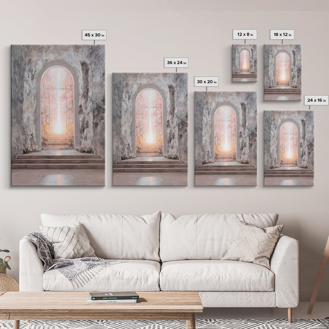 Gate Of Dawn – Framed Canvas Print – Christian Wall Art – Large Christian Art – Christian Art Canvas – Subtle Christian Art – Christian Dec