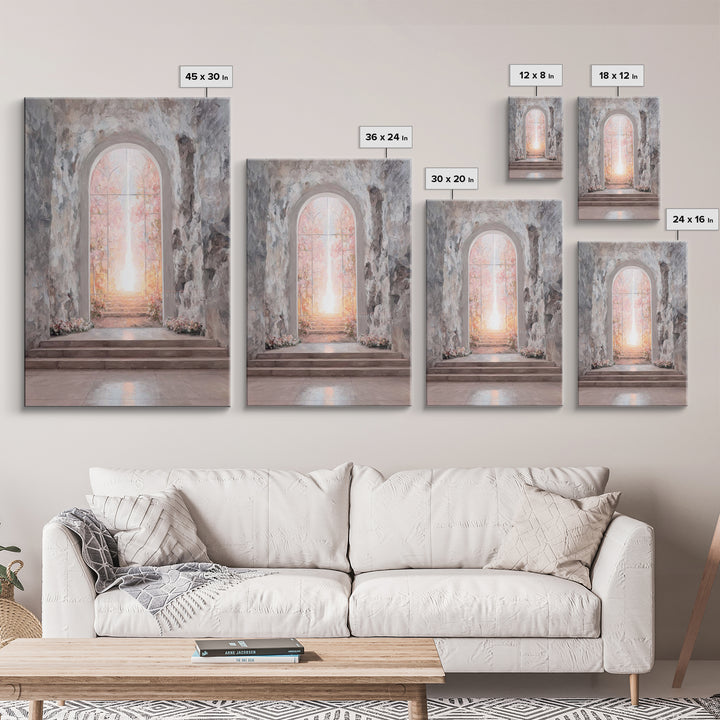 Gate Of Dawn – Framed Canvas Print – Christian Wall Art – Large Christian Art – Christian Art Canvas – Subtle Christian Art – Christian Dec