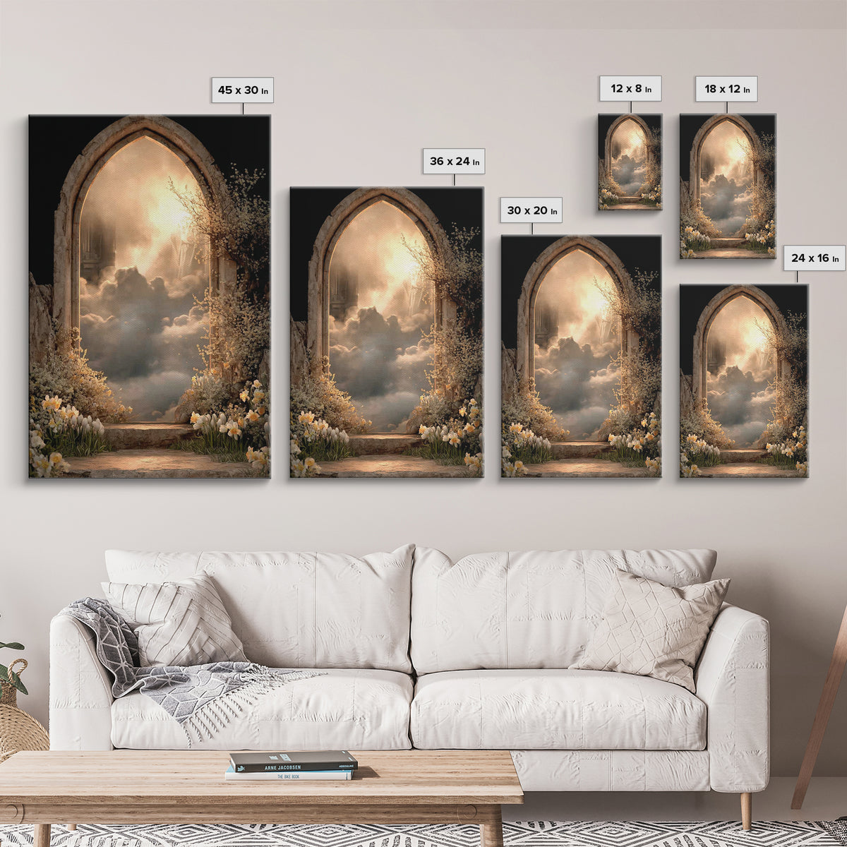 Clouds Of Promise – Framed Canvas Print – Christian Art Canvas – Christian Wall Art – Moody Christian Art – Christian Decor – Christian Art