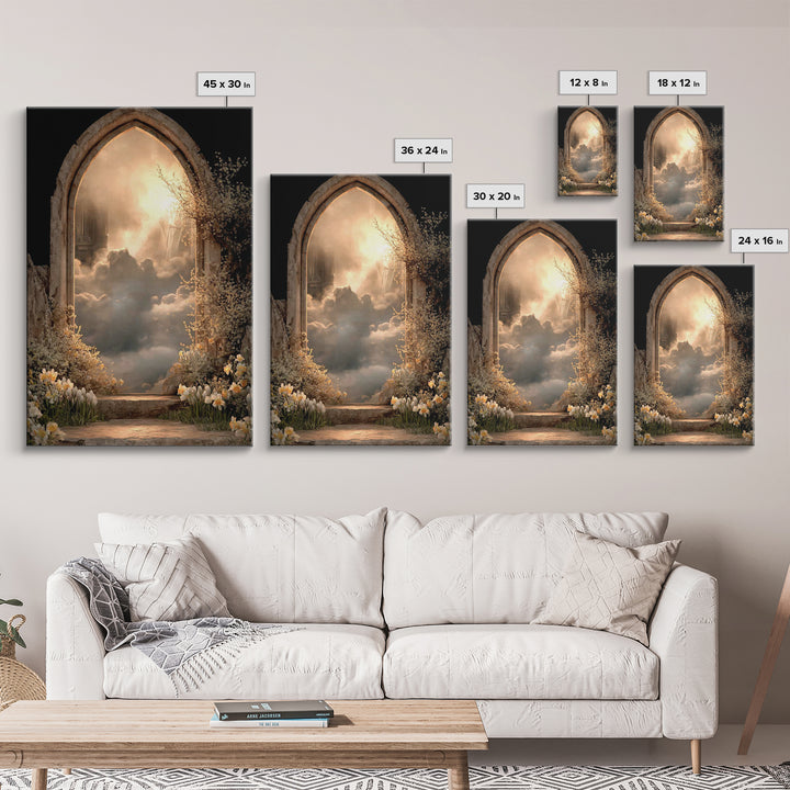 Clouds Of Promise – Framed Canvas Print – Christian Art Canvas – Christian Wall Art – Moody Christian Art – Christian Decor – Christian Art
