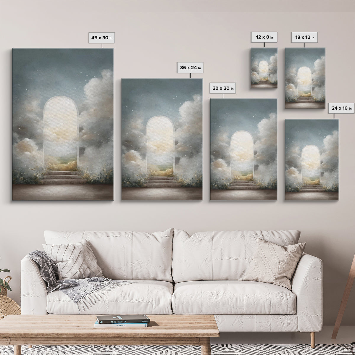 Blessed Meadow – Framed Canvas Print – Christian Wall Art – Christian Art Canvas – Pastoral Scenery – Modern Christian Painting – Christian