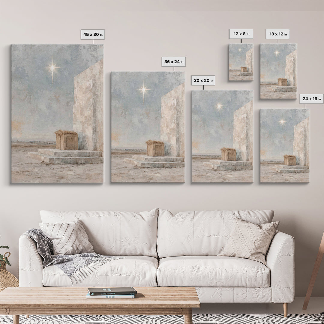 Heavenly Child – Framed Canvas Print – Jesus Christmas Art – Christian Art Canvas – Christian Wall Art – Christmas Canvas Wall Art