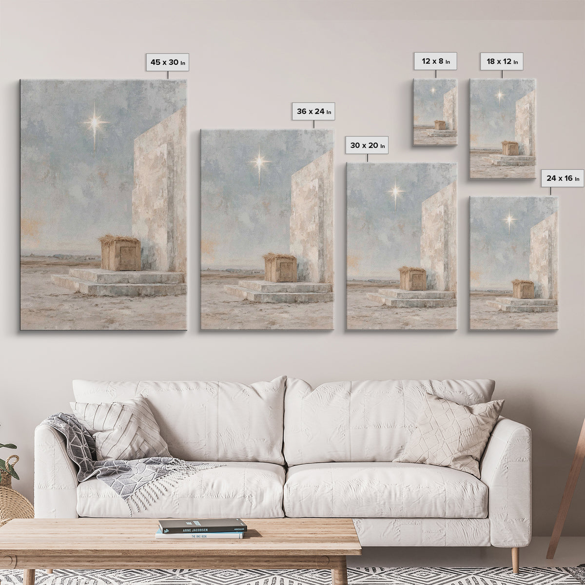 Heavenly Child – Framed Canvas Print – Jesus Christmas Art – Christian Art Canvas – Christian Wall Art – Christmas Canvas Wall Art