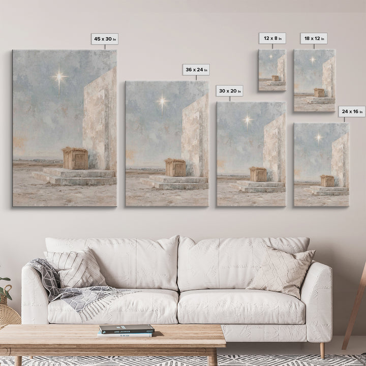 Heavenly Child – Framed Canvas Print – Jesus Christmas Art – Christian Art Canvas – Christian Wall Art – Christmas Canvas Wall Art