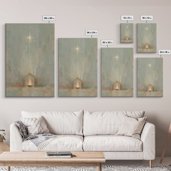 Infant Radiance – Framed Canvas Print – Christian Art Canvas – Christian Wall Art – Christian Christmas Art – Jesus Painting