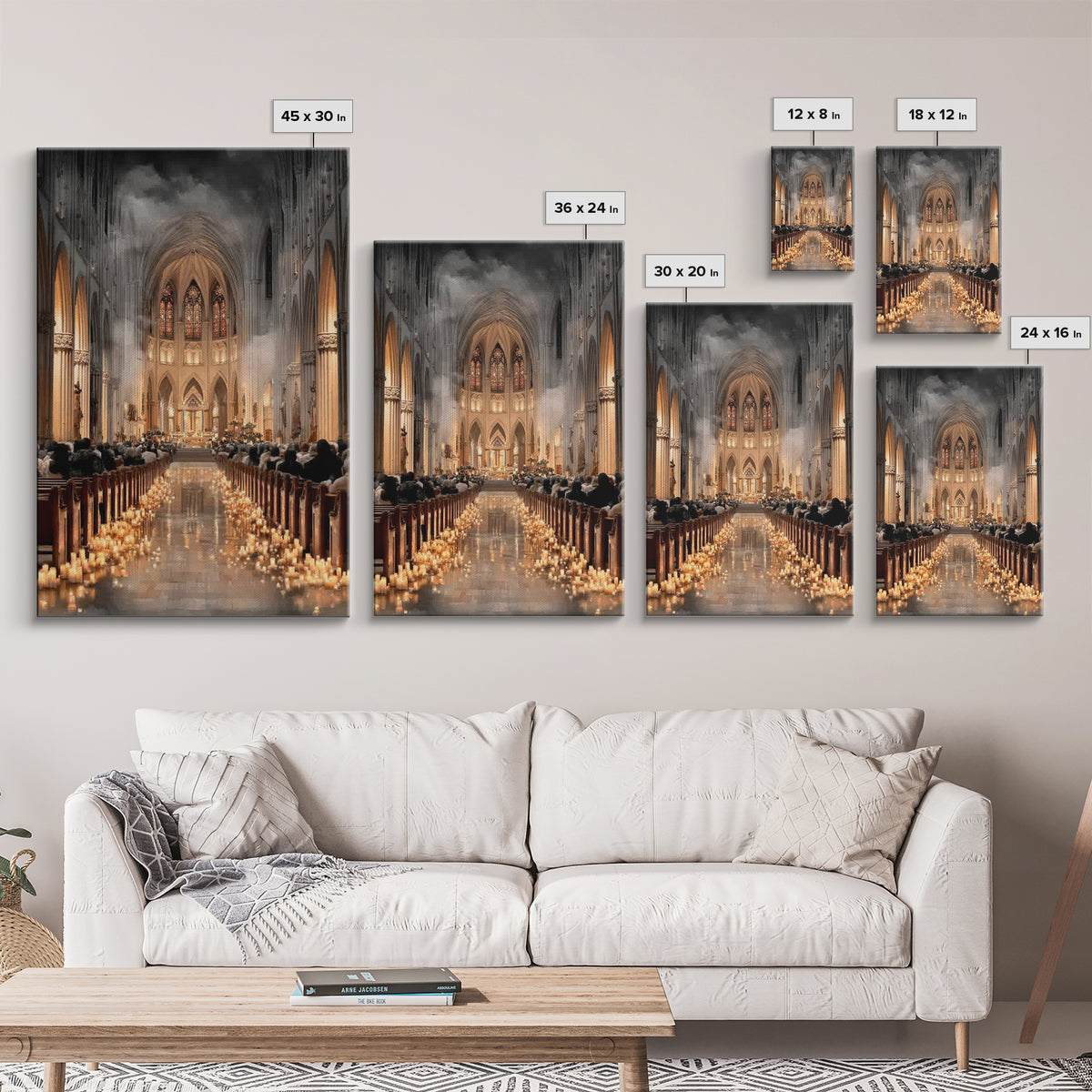 Graceful Gathering – Framed Canvas Print – Christian Wall Art – Subtle Christian Art – Christmas Art – Christian Art Canvas – Christian Chr