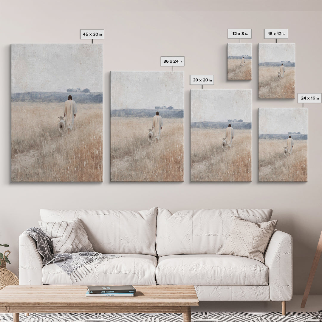Fields of Peace – Framed Canvas Print – Christian Art Canvas – Christian Painting – Christian Wall Art – Subtle Christian Art