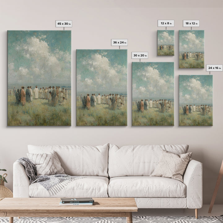 Fields Of Faith – Framed Canvas Print – Christian Wall Art – Christian Art Canvas – Jesus Painting – Christian Christmas Art – Subtle Chris