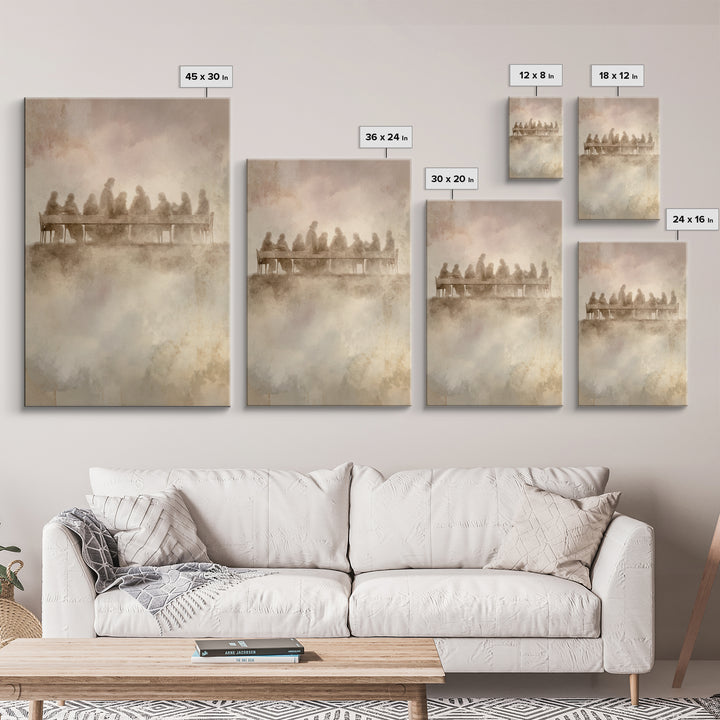 Ascension Feast – Framed Canvas Print – Christian Wall Art – Christian Art Canvas – Vintage Christian Art – Jesus Painting – Christian Art