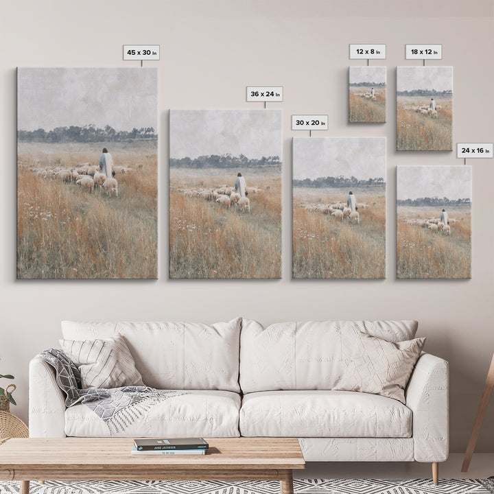 Golden Fields | Framed Canvas Print | Christian Wall Art | Christian Art Canvas | Subtle Christian Art | Christian Painting | Christian Art