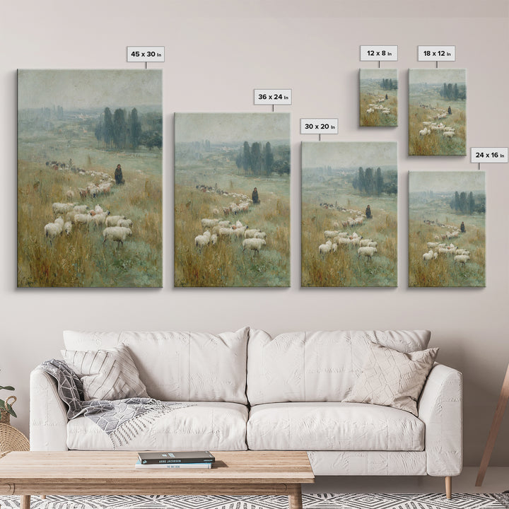 Morning Trail | Framed Canvas Print | Christian Art Canvas | Christian Painting | Christian Wall Art | Subtle Christian Art | Christian Dec
