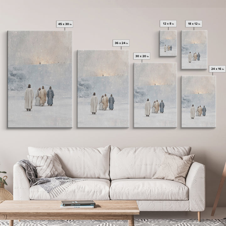 Holy Night Reflections – Framed Canvas Print – Christian Art Canvas – Christian Art – Christian Christmas Art – Christian Wall Art – Jesus