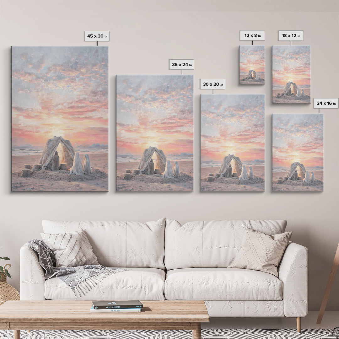 Sunrise Promise – Framed Canvas Print – Christian Art – Jesus Painting – Christian Art Canvas – Christian Wall Art – Christian Christmas Ar