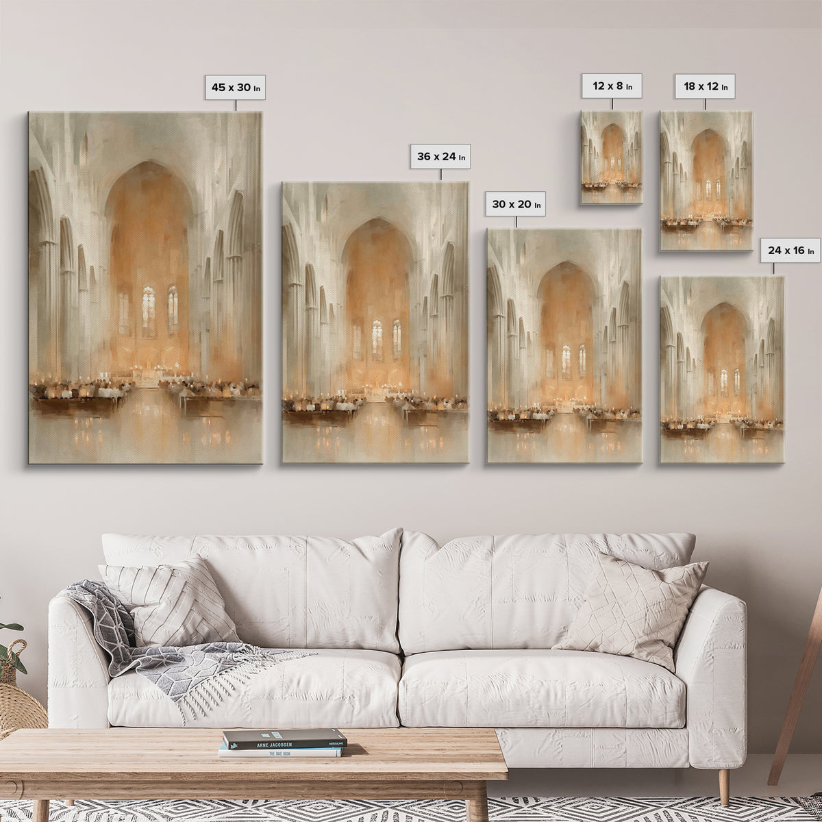 Cathedral Grace – Framed Canvas Print – Christian Art Canvas – Christian Wall Art – Christmas Art Work – Modern Christian Art