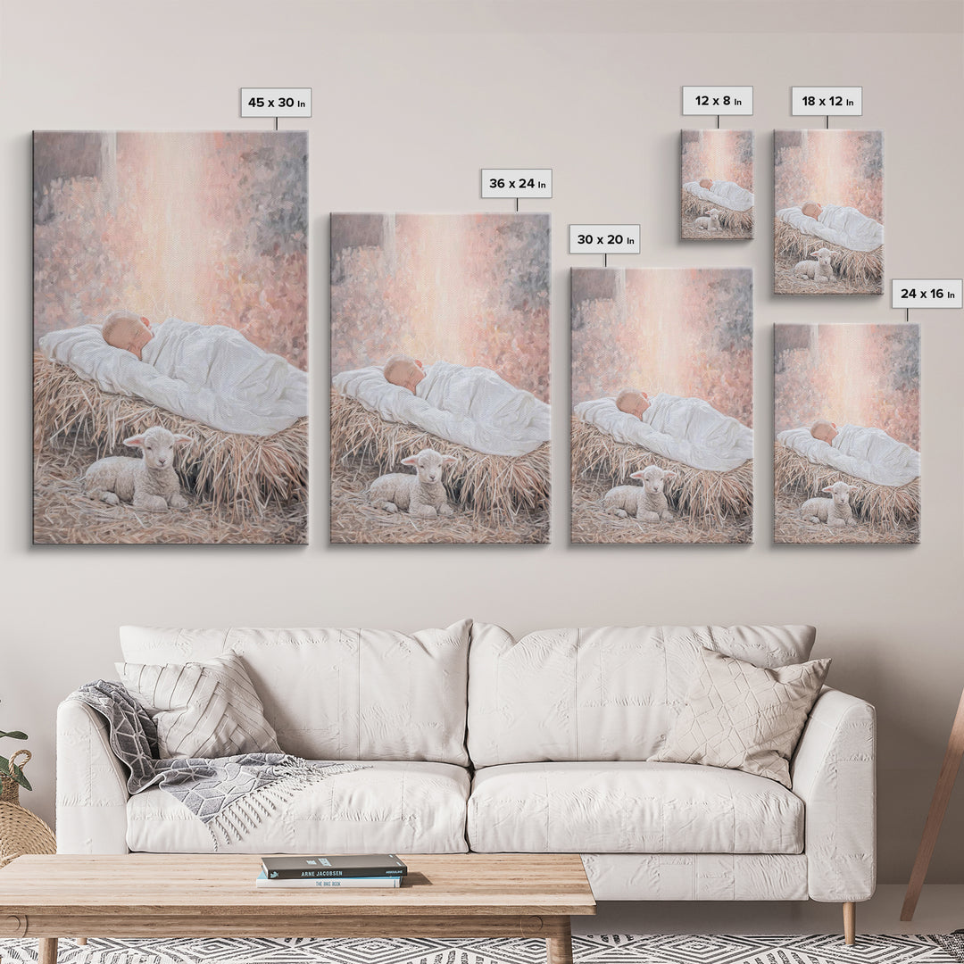 Radiant Holy Dawn – Framed Canvas Print – Christian Wall Art – Modern Christian Art – Jesus Christmas Art – Christmas Art Prints – Christia