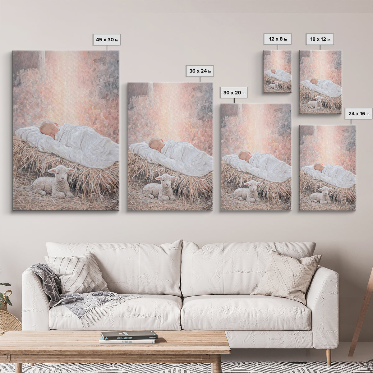 Radiant Holy Dawn – Framed Canvas Print – Christian Wall Art – Modern Christian Art – Jesus Christmas Art – Christmas Art Prints – Christia
