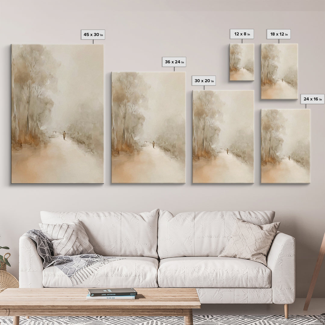 Gentle Road Ahead – Framed Canvas Print – Christian Art Canvas – Christian Painting – Modern Christian Art – Jesus Art Print – Christian De