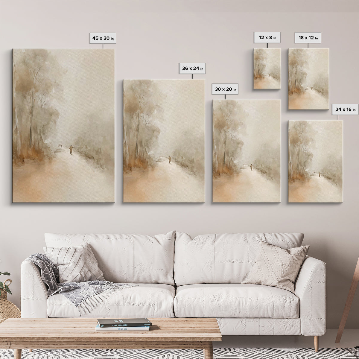 Gentle Road Ahead – Framed Canvas Print – Christian Art Canvas – Christian Painting – Modern Christian Art – Jesus Art Print – Christian De