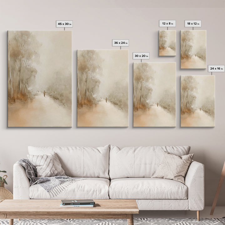 Gentle Road Ahead – Framed Canvas Print – Christian Art Canvas – Christian Painting – Modern Christian Art – Jesus Art Print – Christian De