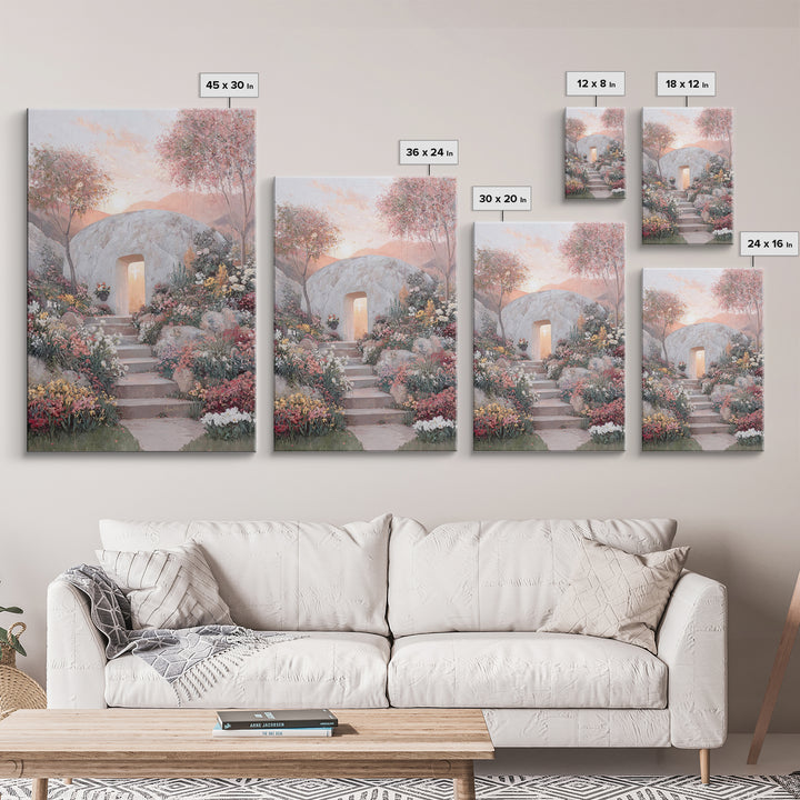 Risen Glory | Framed Canvas Print | Christian Wall Art | Jesus Painting | Christian Art Print | Christian Easter Art