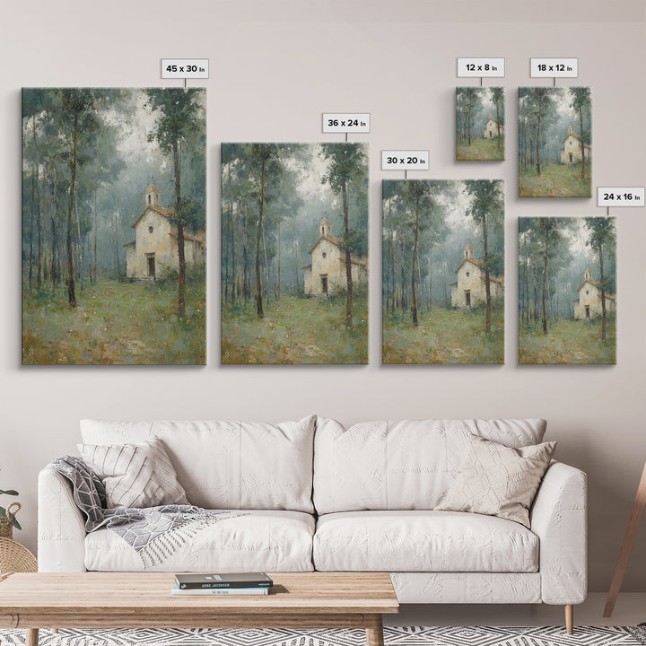 Silent Grove Sanctuary – Framed Canvas Print – Christian Wall Art – Christian Painting – Christian Art Canvas – Moody Christian Art – Chris