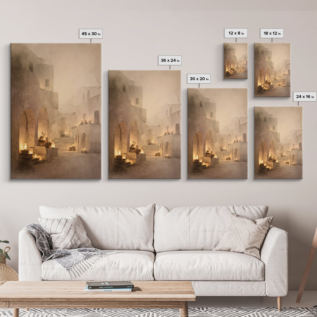 Quiet Bethlehem Night – Framed Canvas Print – Christian Art Canvas – Christmas Wall Art – Christian Art Print – Moody Christmas Art – Chris