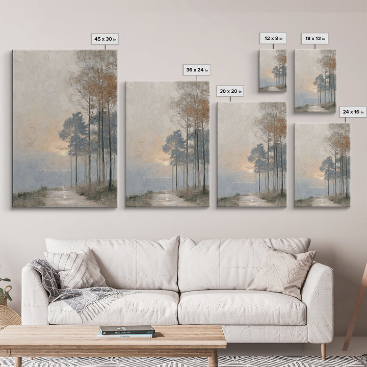 Dawn Of Hope – Framed Canvas Print – Christian Wall Art – Subtle Christian Art – Christian Art Canvas – Minimalist Christian Art – Christia