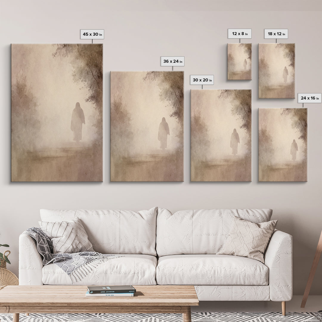 Light Of Eternity – Framed Canvas Print – Christian Wall Art – Christian Art Canvas – Jesus Painting – Subtle Christian Art – Christian Gif