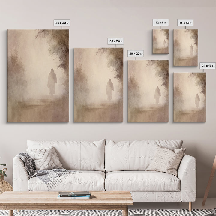 Light Of Eternity – Framed Canvas Print – Christian Wall Art – Christian Art Canvas – Jesus Painting – Subtle Christian Art – Christian Gif