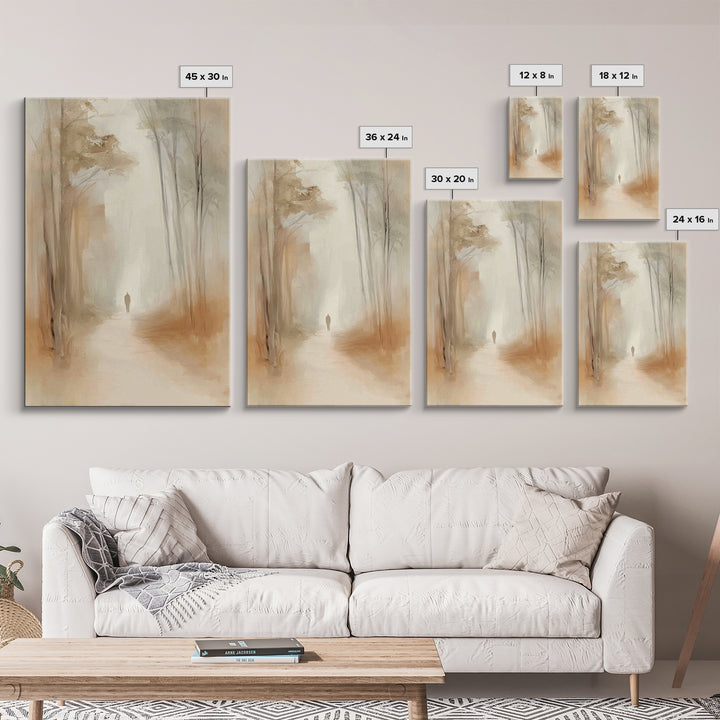 Hallowed Journey – Framed Canvas Print – Christian Art Canvas – Minimalist Christian Art – Christian Wall Art – Jesus Painting – Christian