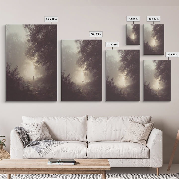 Silent Dawn – Framed Canvas Print – Moody Christian Art – Christian Art Canvas – Christian Wall Art – Jesus Painting – Christian Decoration