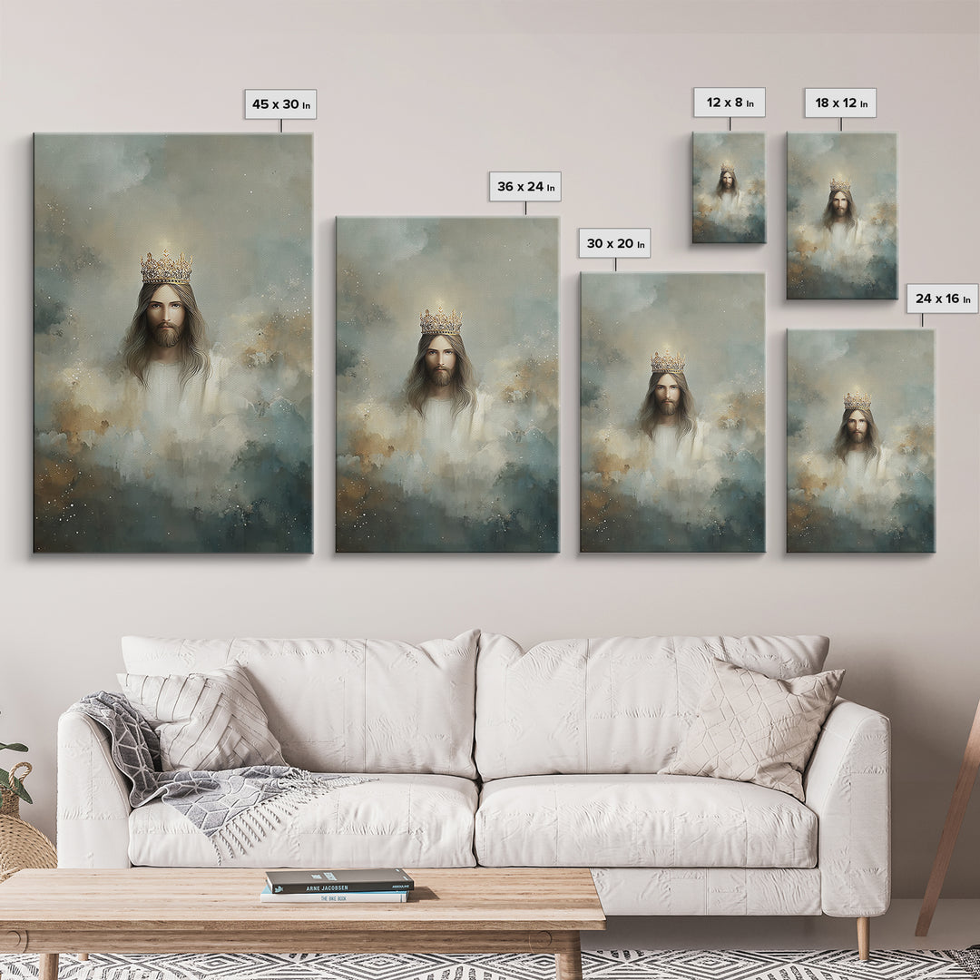 Crowned Glory – Framed Canvas Print – Jesus Art Print – Christian Wall Art – Christian Art Canvas – Christian Art – Unique Christian Art