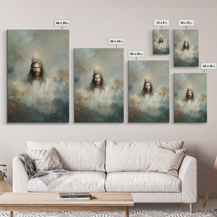 Crowned Glory – Framed Canvas Print – Jesus Art Print – Christian Wall Art – Christian Art Canvas – Christian Art – Unique Christian Art