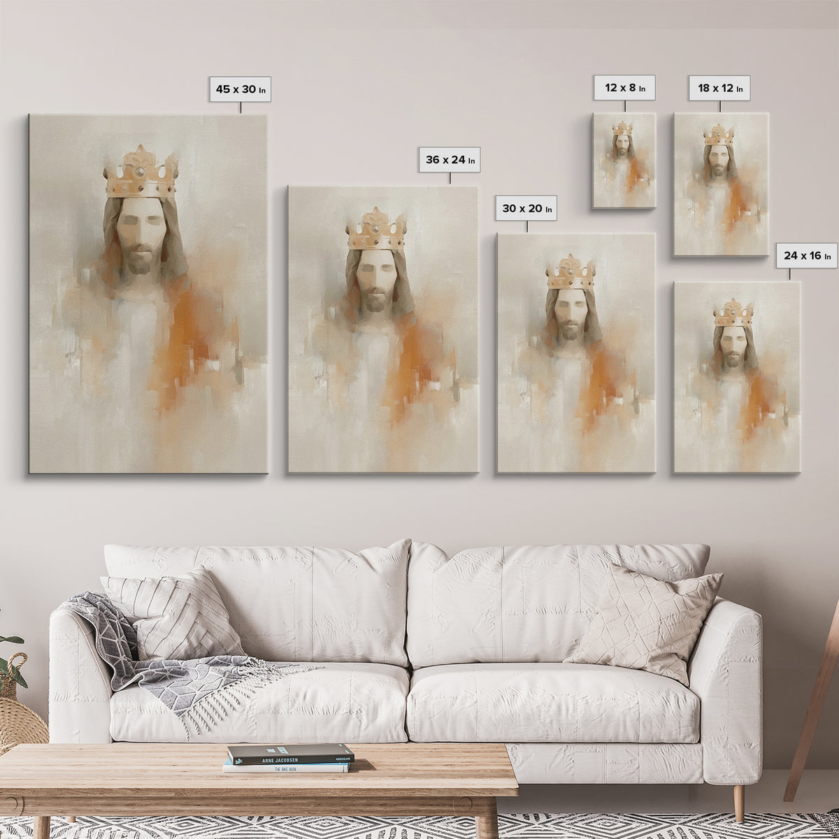 Holy Light Reverie - Framed Canvas Print - Christian Art Canvas - Christian Wall Art - Jesus Painting - Christian Decor - Christmas Art - F