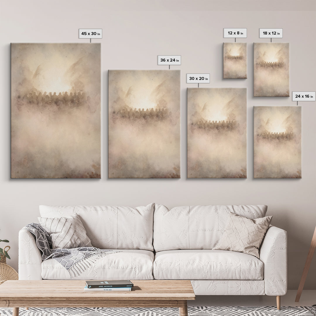 Clouds Of Glory – Framed Canvas Print – Christian Art Canvas – Christian Wall Art – Christian Art – Christmas Art Prints – Christian Christ