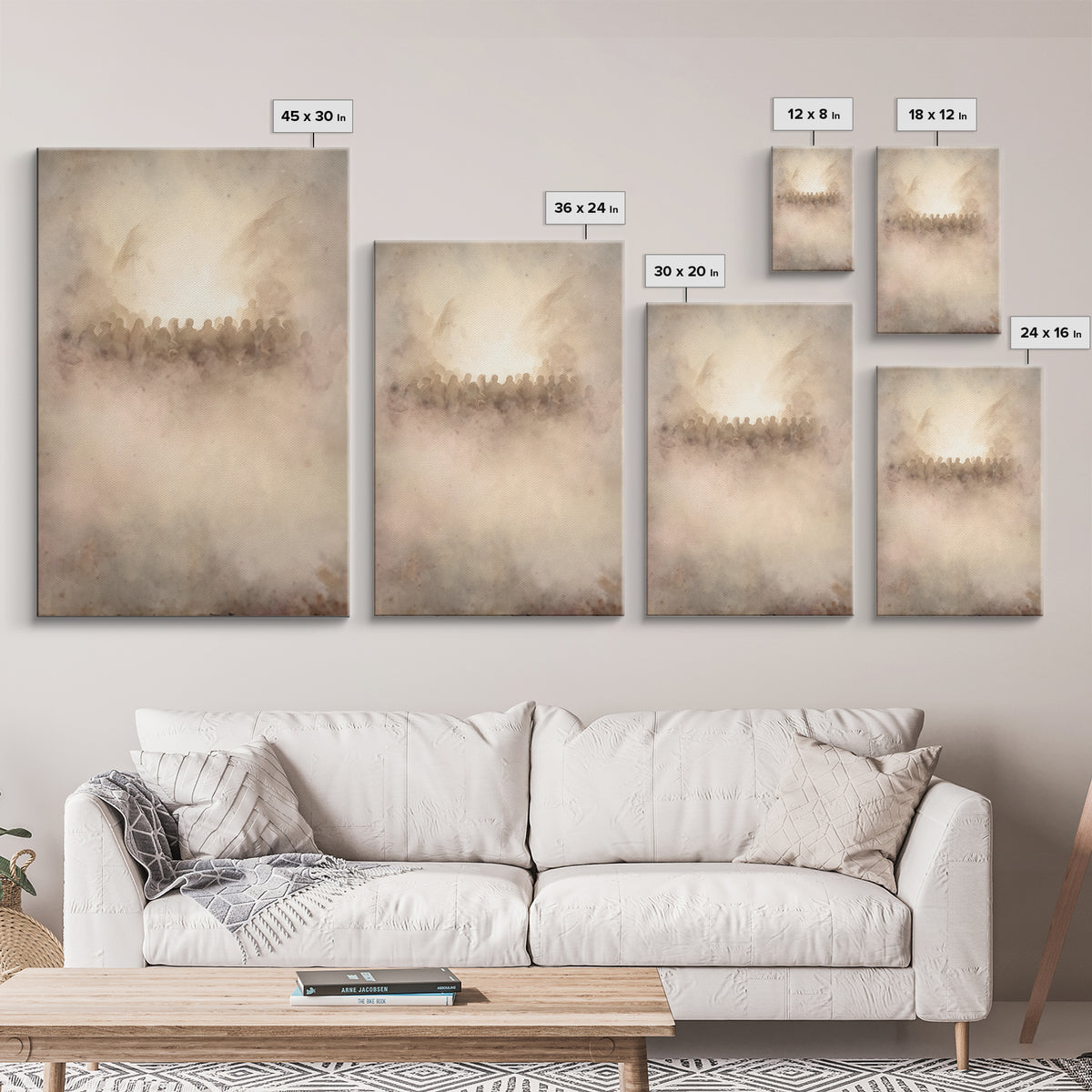 Clouds Of Glory – Framed Canvas Print – Christian Art Canvas – Christian Wall Art – Christian Art – Christmas Art Prints – Christian Christ