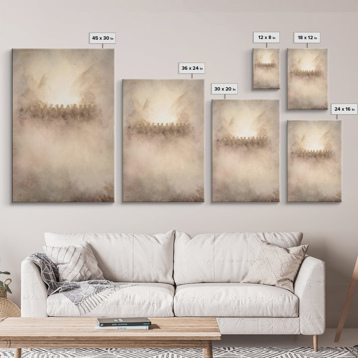 Clouds Of Glory – Framed Canvas Print – Christian Art Canvas – Christian Wall Art – Christian Art – Christmas Art Prints – Christian Christ