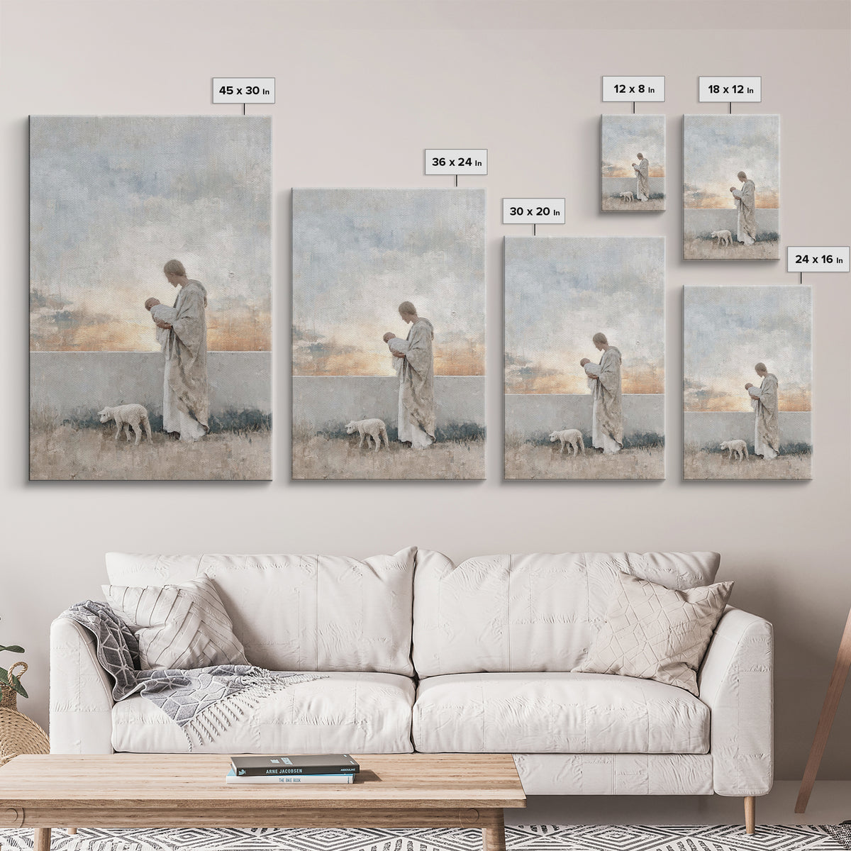 Dawn Of Promise | Framed Canvas Print | Christian Wall Art | Christian Art Canvas | Jesus Painting | Christian Christmas Art | Christian De