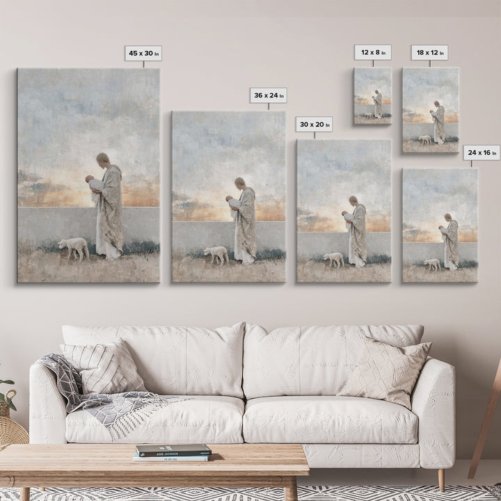 Dawn Of Promise | Framed Canvas Print | Christian Wall Art | Christian Art Canvas | Jesus Painting | Christian Christmas Art | Christian De