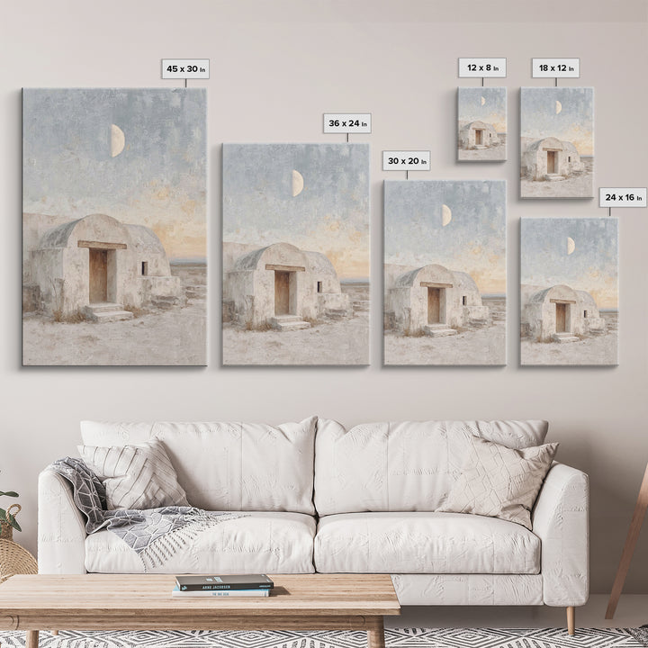 Desert Dwelling Hope, Framed Canvas Print, Christmas Art, Christian Wall Art, Christian Art Canvas, Christian Christmas Art, Christian Gift